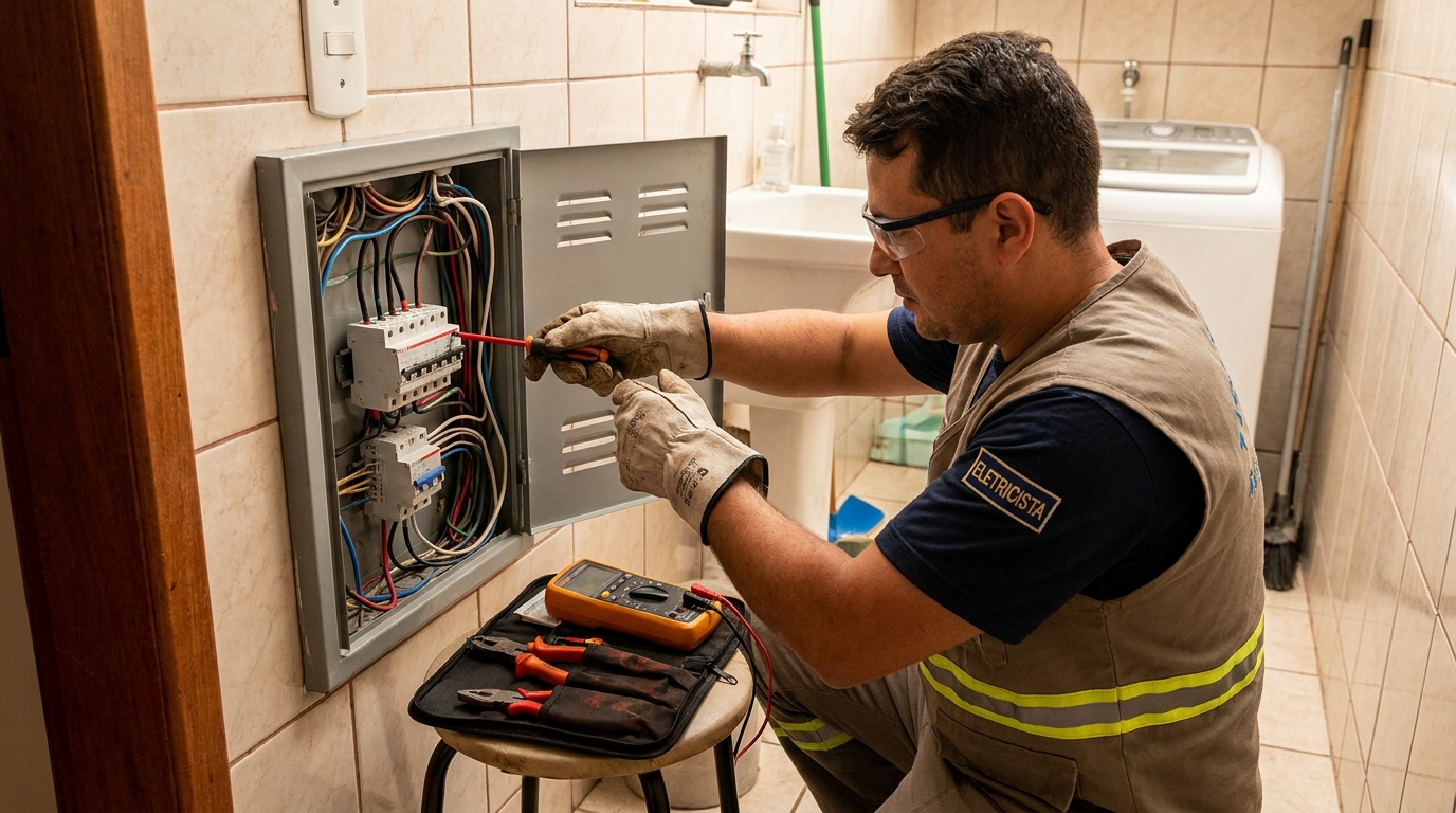 Instalacao de disjuntor residencial em João Pessoa‑PB