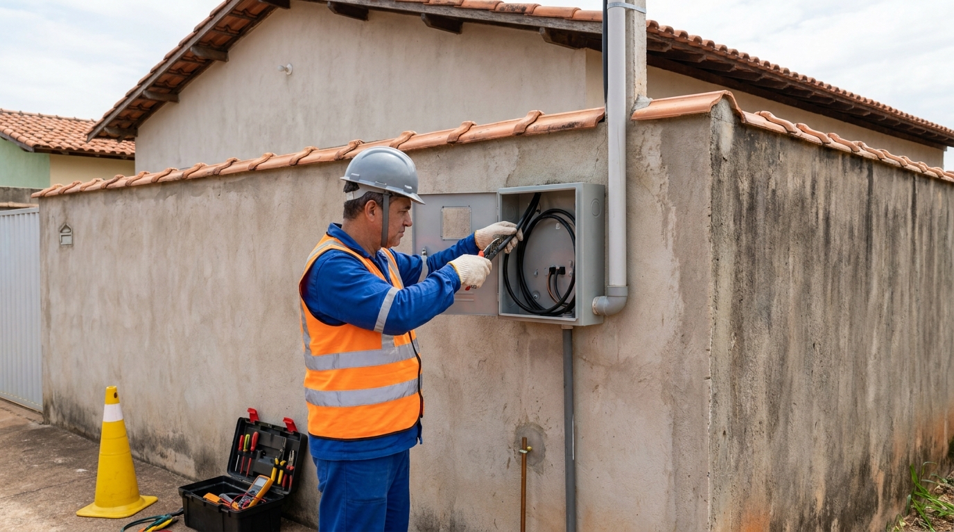 Instalacao de padrao de energia profissional em João Pessoa‑PB