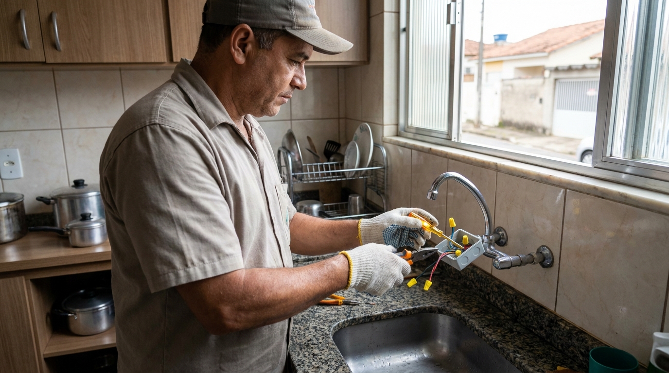 Instalacao de torneira eletrica profissional em João Pessoa‑PB